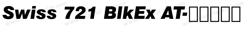 Swiss 721 BlkEx AT字体转换